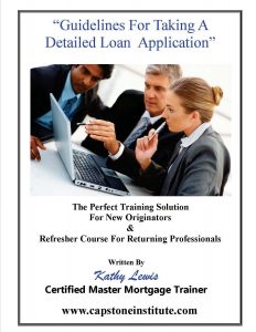 self paced courses for taking loan applications